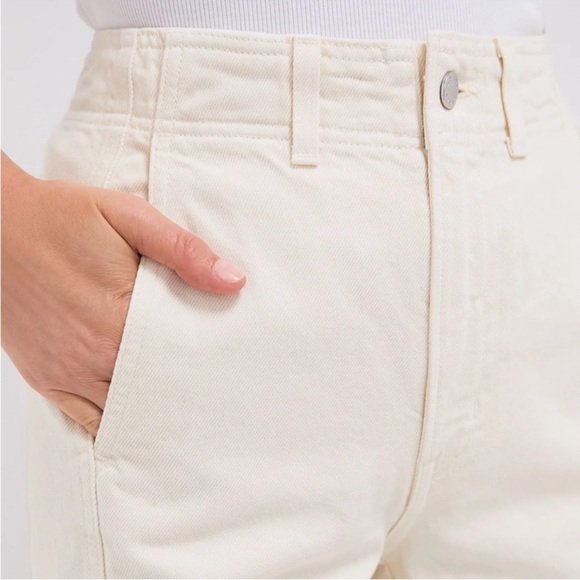 NWT Apiece Apart Meridian Jean in Ecru 100% Organic Cotton - Picture 9 of 14
